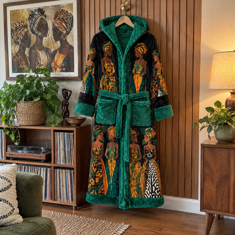 Emerald heated robe